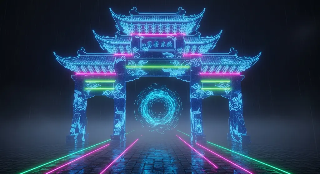 Digital gate representing access to China's online ecosystem